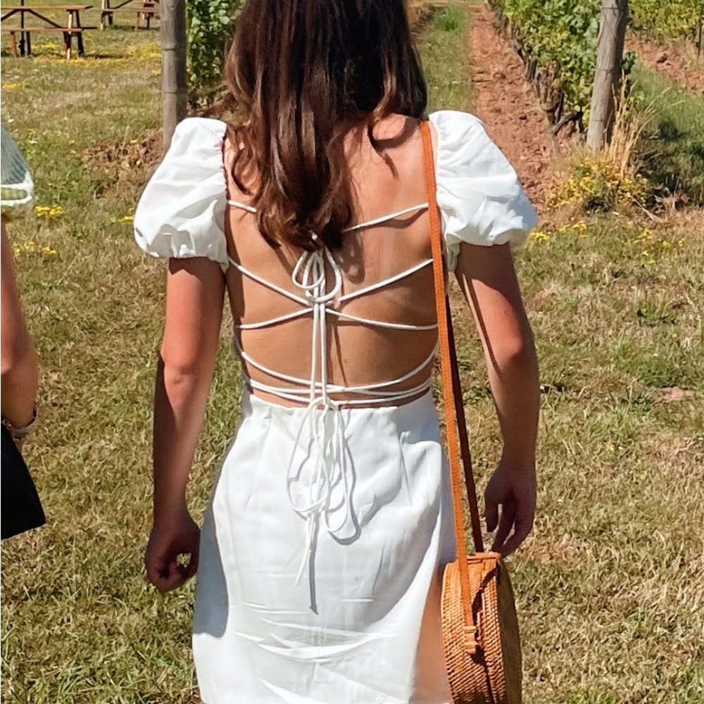Zara Linen Blend Dress